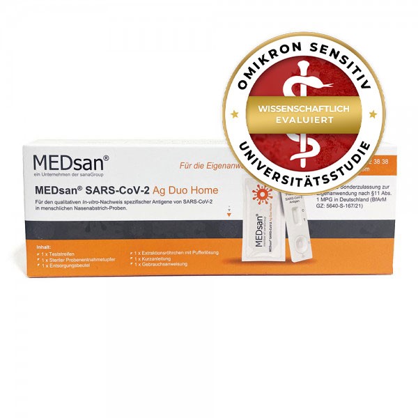 MEDsan® SARS-CoV-2 Ag Duo Home - Laien 1 Stück